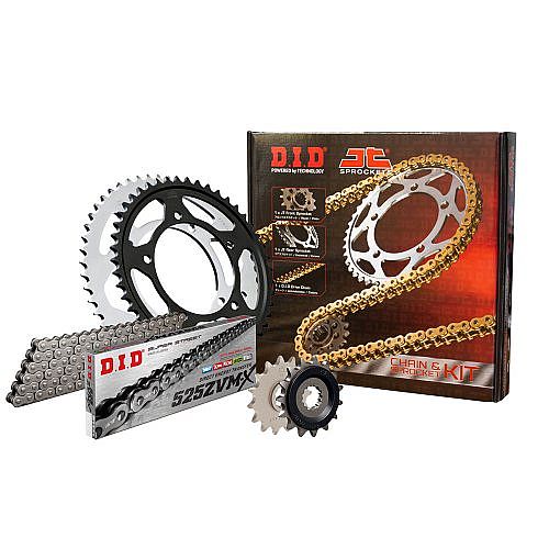 D.I.D ZVMX BLACK CHAIN & JT SPROCKET KIT YAMAHA TRACER900 18-20