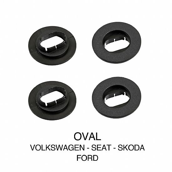 ΚΟΥΜΠΩΜΑΤΑ ΚΛΙΠΣ ΓΙΑ ΠΑΤΑΚΙΑ VOLKSWAGEN, SEAT, SKODA, FORD (ΟΒΑΛ) - 4 ΤΕΜ.