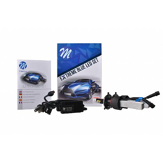 ΣΕΤ ΛΑΜΠΕΣ LED MTECH H4 9/36V 6.500K 5000LM OSRAM EXTREME BLUE LED KIT SET (ΜΕ ΨΥΚΤΡΑ ΛΕΠΙΔΕΣ-ΦΤΕΡΟΥ) 2ΤΕΜ.  