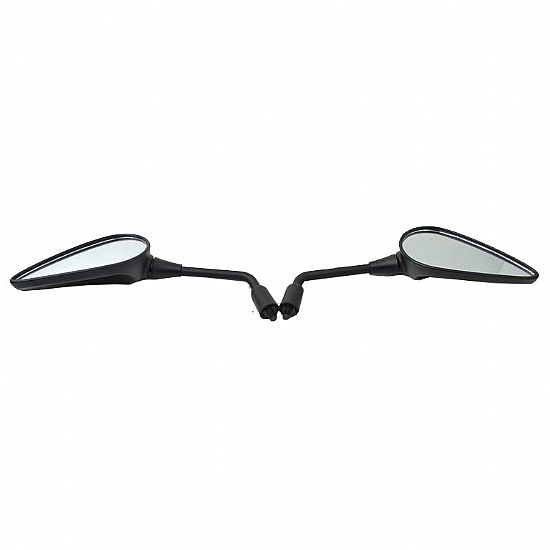 MIRRORS SET MOTORCYCLE & SCOOTER QY188H 10MM BLACK