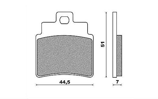SET PADS FRONT NEWFREN FD327BE KYMCO GRAND DINK 250 (01)