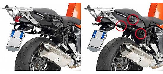 BASE FOR SIDE BAGS GIVI KAWASAKI Z1000SX (11)