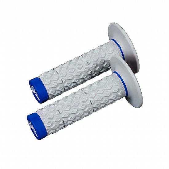ΧΕΙΡΟΛΑΒΕΣ RENTHAL MX DUAL GRIPS G206 COMFORT ΔΙΠΛΗΣ ΠΥΚΝΟΤΗΤΑΣ ΓΚΡΙ/ΜΠΛΕ
