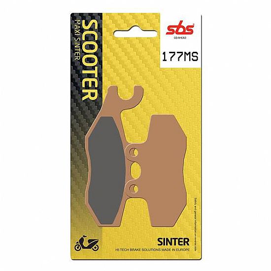MOTORCYCLE BRAKE PADS SBS 177MS FA353 MAXI SCOOTER 250-600CCM