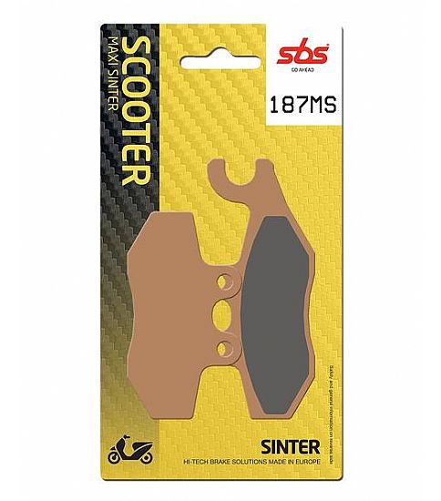 BRAKE PAD FRONT RIGHT SBS 187MS FA418 MAXI SCOOTER 250-600CCM