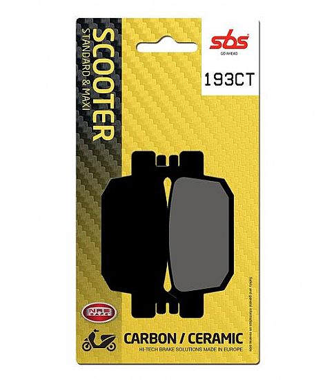 MOTORCYCLE BRAKE PADS SBS 193CT FA415 MAXI SCOOTER 125-249CCM