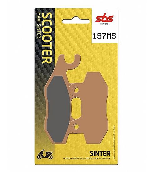 MOTORCYCLE BRAKE PADS SBS 197MS FA135-FA214 MAXI SCOOTER 250-600CC