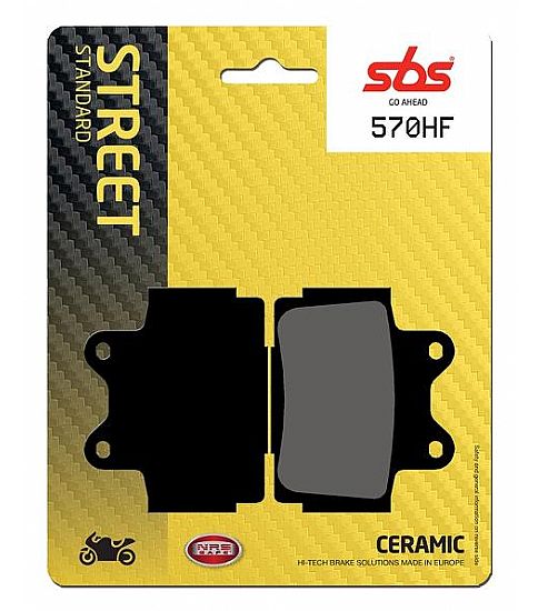 MOTORCYCLE BRAKE PADS SBS 570HF FA104 STD FR/RR