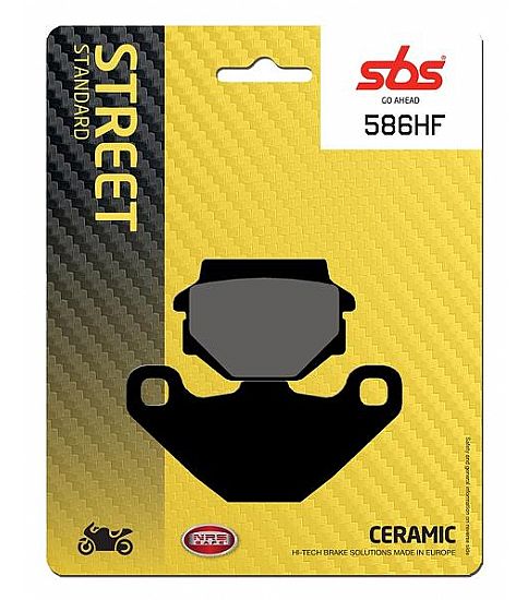MOTORCYCLE BRAKE PADS SBS 586HF FA67 STD FR/RR