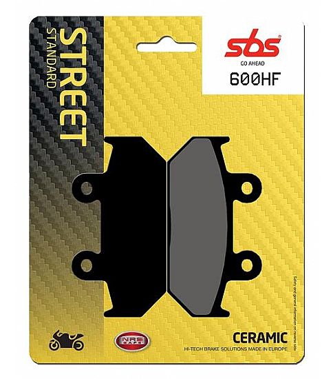 FRONT MOTORCYCLE BRAKE PADS SBS 600HF FA124 STD FR/RR
