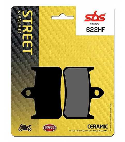 MOTORCYCLE BRAKE PADS SBS 622HF FA187 STD FR/RR