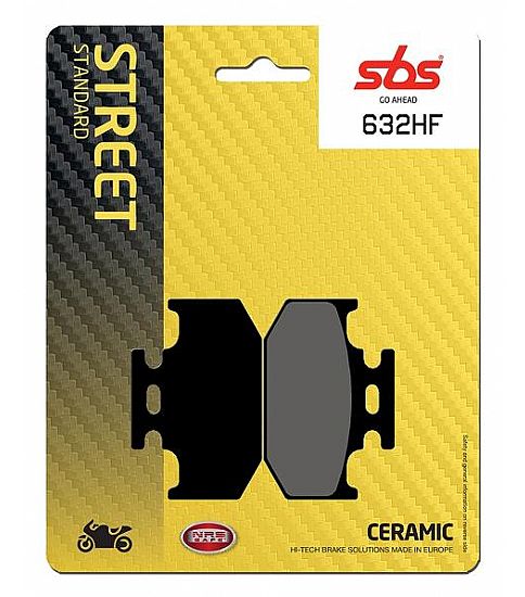 MOTORCYCLE BRAKE PADS SBS 632HF FA152 STD FR/RR