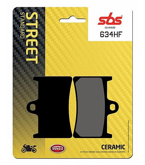 MOTORCYCLE BRAKE PADS SBS 634HF FA252-FA380 STD FR/RR