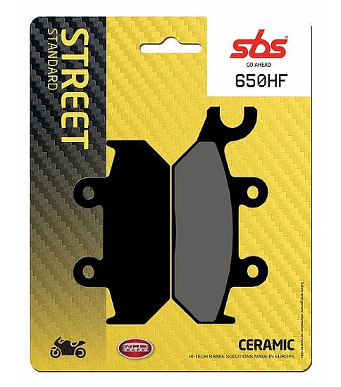 MOTORCYCLE BRAKE PADS SBS 650HF FA172 STD STREET FR