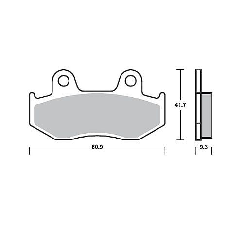 MOTORCYCLE BRAKE PADS SBS 125HF FA323 SCOOTER 50-125CCM