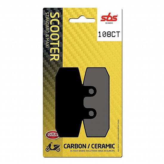 MOTORCYCLE BRAKE PADS  SBS 108CT FA256 MAXI SCOOTER 125-249CC