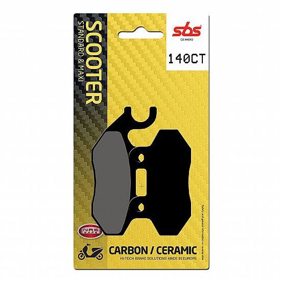 MOTORCYCLE BRAKE PADS SBS 140CT FA264 MAXI SCOOTER 125-249CCM