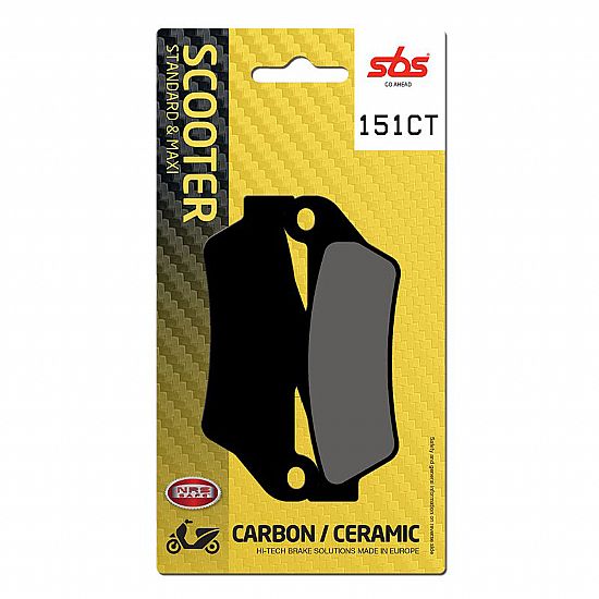 MOTORCYCLE BRAKE PADS SBS 151CT FA181 MAXI SCOOTER 125-249CCM