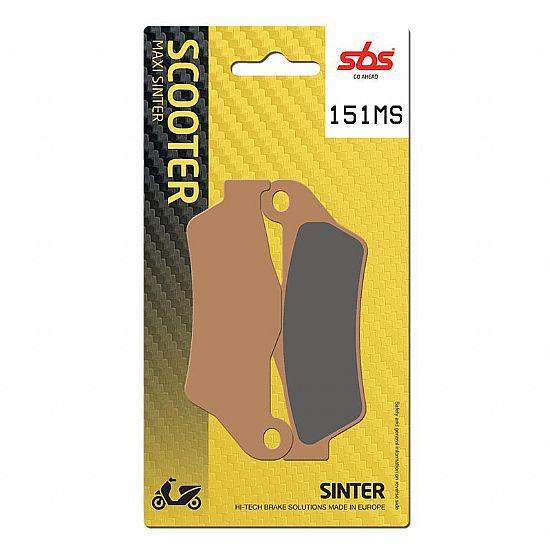 MOTORCYCLE BRAKE PADS SBS 151MS FA181 MAXI SCOOTER 250-600CCM
