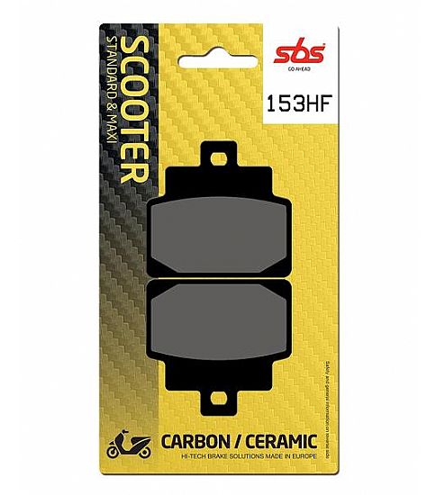 MOTORCYCLE BRAKE PADS SBS 153HF FA301 SCOOTER 50-125CCM