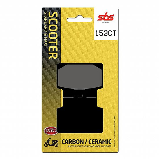 MOTORCYCLE BRAKE PADS SBS 153CT FA301 MAXI SCOOTER 125-249CCM