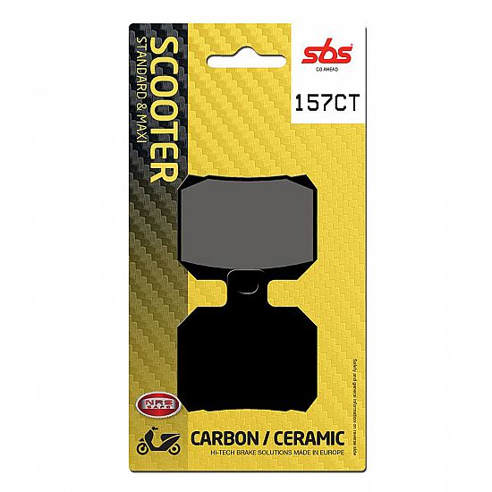 MOTORCYCLE BRAKE PADS SBS 157CT FA266 MAXI SCOOTER 125-249CCM