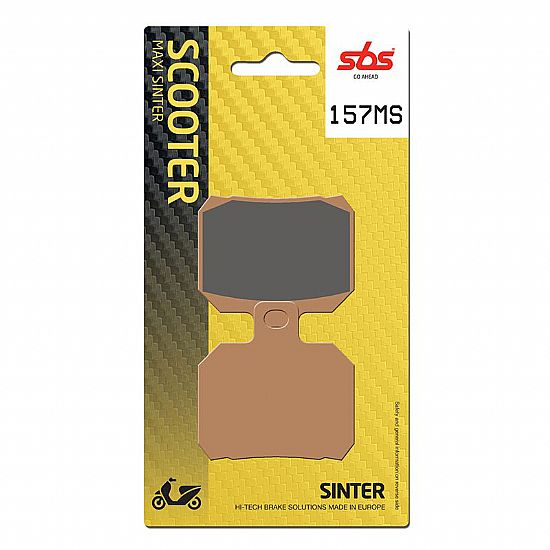 MOTORCYCLE BRAKE PADS SBS 157MS FA266 MAXI SCOOTER 250-600CCM