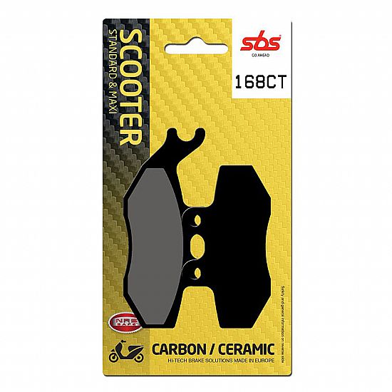 MOTORCYCLE BRAKE PADS SBS 168CT FA194 MAXI SCOOTER 125-249CCM