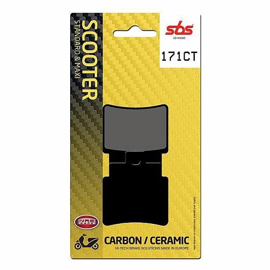 MOTORCYCLE BRAKE PADS SBS 171CT FA355 MAXI SCOOTER 125-249CCM