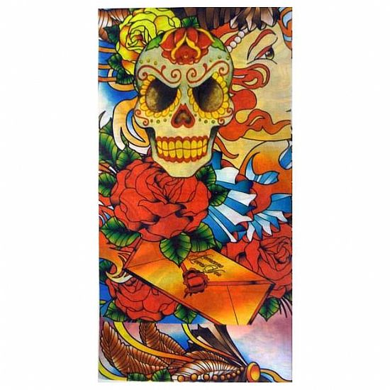 MODEKA SKULL FLOWERS NECK TUBE