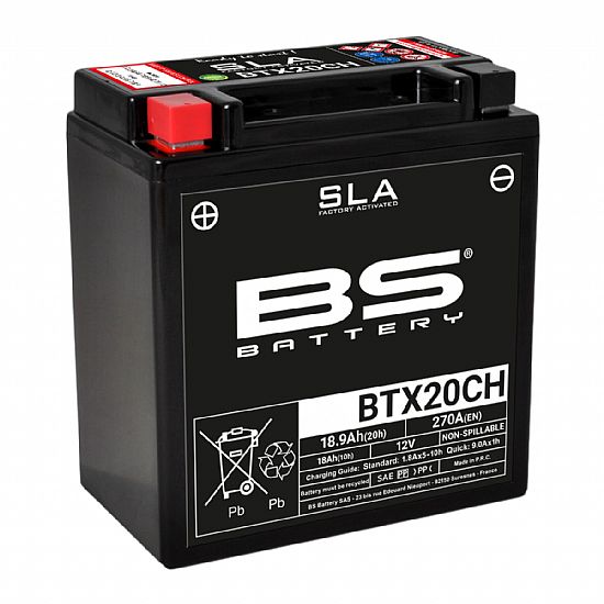 BS BATTERY BTX20CH (YTX20A-BS) SLA