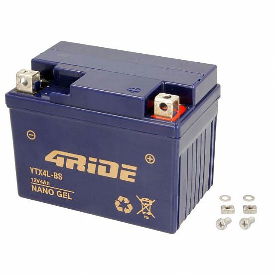 4RIDE YTX4L-BS BATTERY GEL 4AH