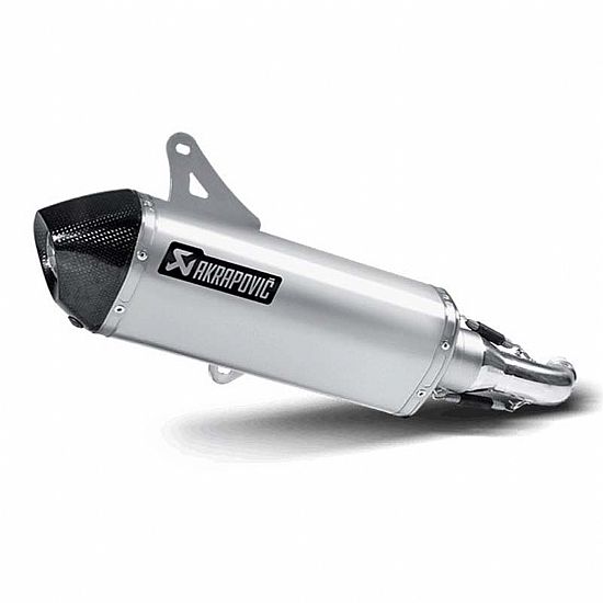 AKRAPOVIC SLIP-ON VESPA GTS 250/300 SILVER