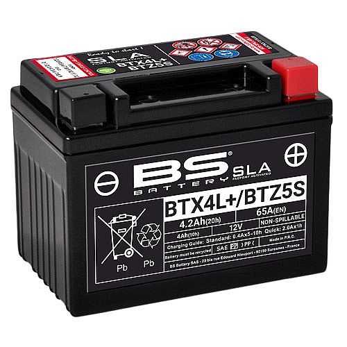 ΜΠΑΤΑΡΙΑ SLA BS BATTERY BS-BTX4L+/BTZ5S SLA 4.2 AH