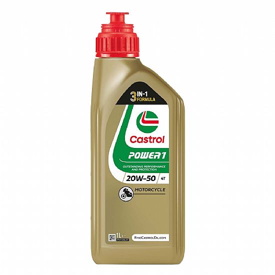 ΛΑΔΙ ΚΙΝΗΤΗΡΑ ΜΟΤΟΣΥΚΛΕΤΑΣ CASTROL  POWER 1 20W-50 MA2 1 ΛΙΤΡΟ