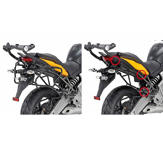 HOLDER FOR SIDE BAGS GIVI FOR KAWASAKI VERSYS (10-13) PLXR450