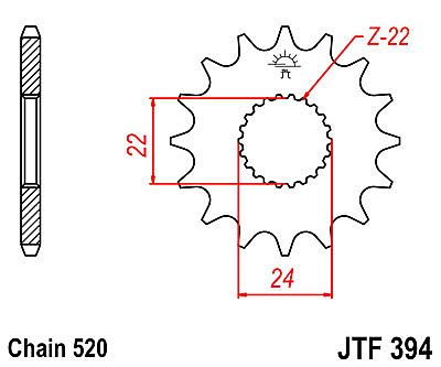 ΓΡΑΝΑΖΙ JT ΕΜΠΡΟΣ JTF394 15-16-17 ΔΟΝΤΙΑ APRILIA 125 AFI-RX-SX-MX-RS