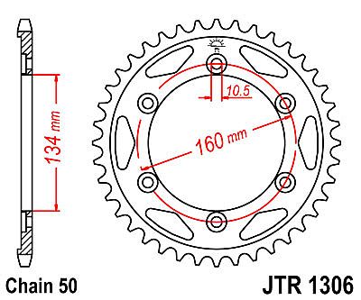 REAR SPROCKET JT R1306 40-42 TEETH