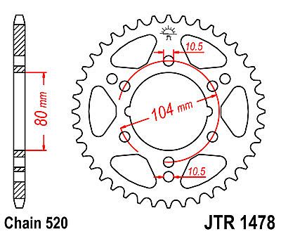ΓΡΑΝΑΖΙ ΠΙΣΩ JT JTR1478 40 ΔΟΝΤΙΑ