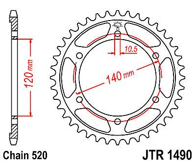 REAR SPROCKET JT R1490 40-42 TEETH