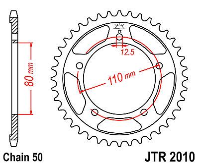 REAR SPROCKET JT JTR2010 48 TEETH
