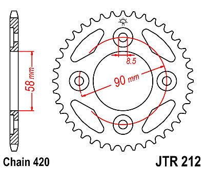 REAR SPROCKET JT JTR212.35 FOR INNOVA