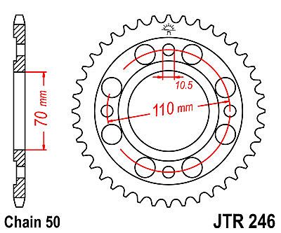 REAR SPROCKET JT JTR246 41 TEETH
