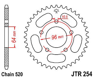 ΓΡΑΝΑΖΙ ΠΙΣΩ JT JTR254 37 ΔΟΝΤΙΑ