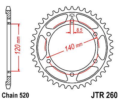 ΓΡΑΝΑΖΙ JT ΠΙΣΩ JTR260 40 ΔΟΝΤΙΑ