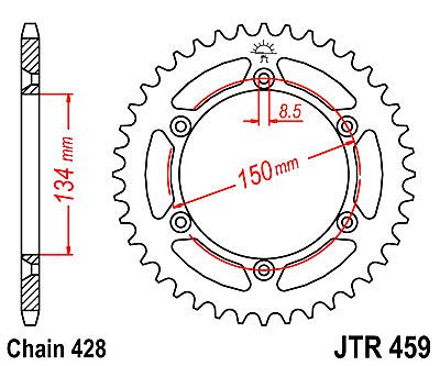REAR SPROCKET JT JTR459 52 TEETH