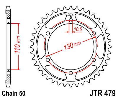 REAR SPROCKET JT JTR479 39-42-43-44-45 TEETH