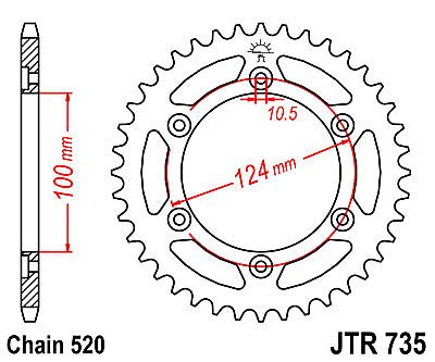 ΓΡΑΝΑΖΙ JT ΠΙΣΩ JTR735 41 ΔΟΝΤΙΑ