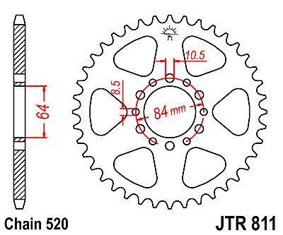 ΓΡΑΝΑΖΙ JT ΠΙΣΩ JTR811 45 ΔΟΝΤΙΑ