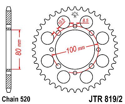 REAR SPROCKET JTR819/2 41 TEETH